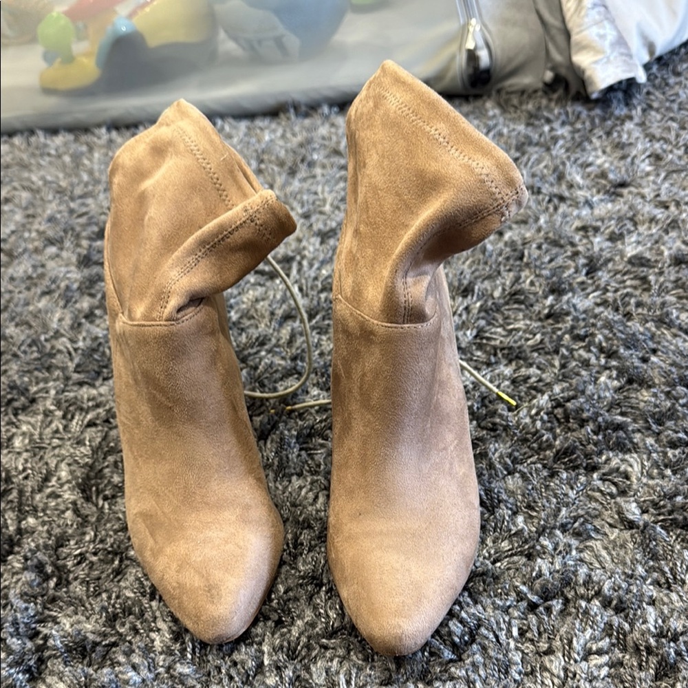 Tan Suede Ankle Boots